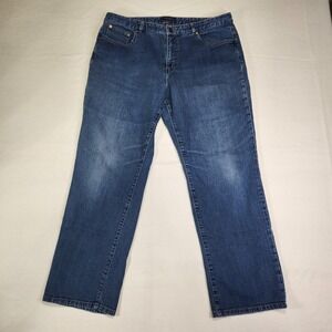 Chaps Denim Madden Straight Leg Blue Jeans Women's Size 16 (fit 36W 28.5L)